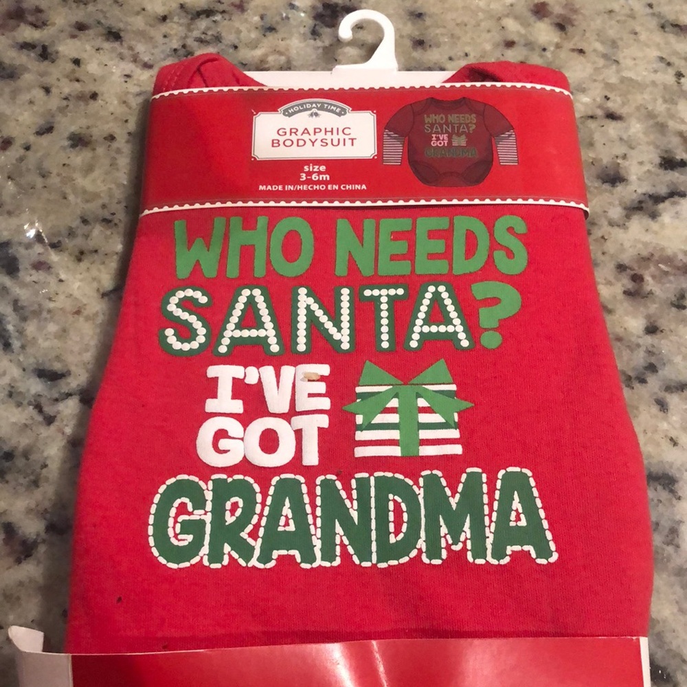 Festive Red and Green Holiday Decor with Playful Message